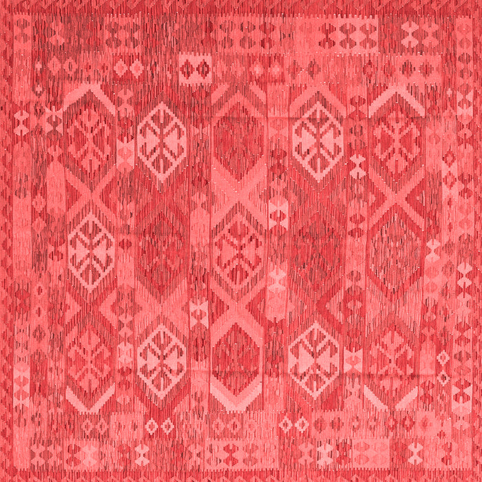 Machine Washable Southwestern Red Country Rug, wshcon2217red