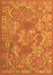 Serging Thickness of Machine Washable Southwestern Orange Country Area Rugs, wshcon2217org