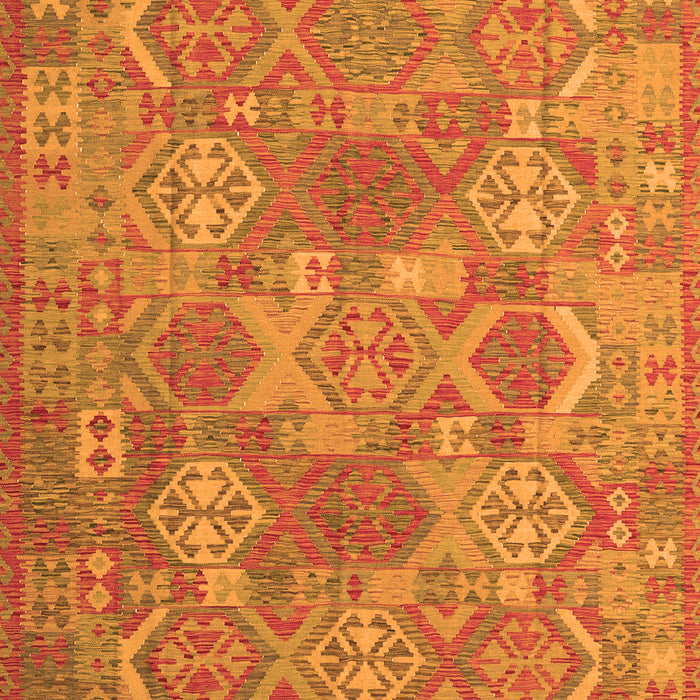 Serging Thickness of Machine Washable Southwestern Orange Country Area Rugs, wshcon2217org