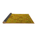 Sideview of Southwestern Yellow Country Rug, con2217yw