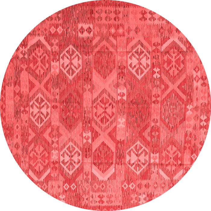 Machine Washable Southwestern Red Country Rug, wshcon2217red