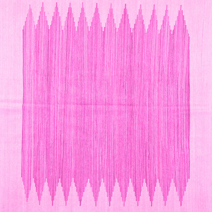 Square Solid Pink Modern Rug, con2218pnk