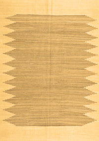 Solid Brown Modern Rug, con2218brn