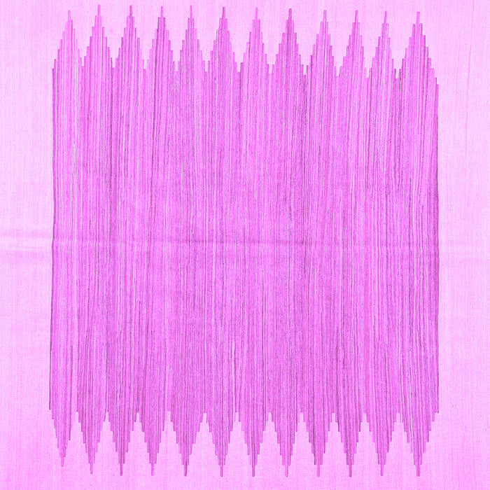 Square Solid Purple Modern Rug, con2218pur