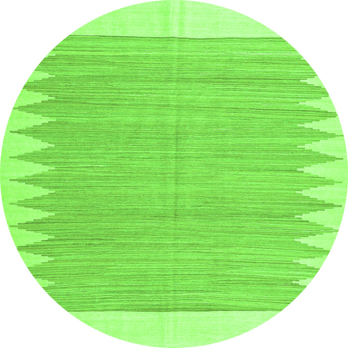 Machine Washable Solid Green Modern Area Rugs, wshcon2218grn