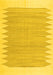 Solid Yellow Modern Rug, con2218yw