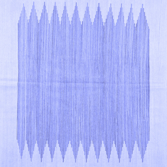 Square Solid Blue Modern Rug, con2218blu