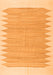 Serging Thickness of Machine Washable Solid Orange Modern Area Rugs, wshcon2218org