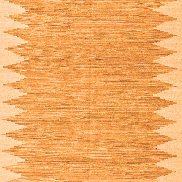 Serging Thickness of Machine Washable Solid Orange Modern Area Rugs, wshcon2218org