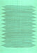 Solid Turquoise Modern Rug, con2218turq