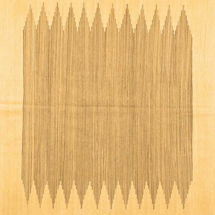 Square Solid Brown Modern Rug, con2218brn