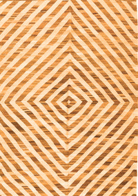 Abstract Orange Contemporary Rug, con2219org