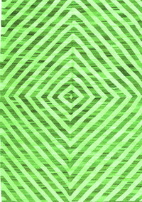 Abstract Green Contemporary Rug, con2219grn