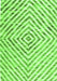 Abstract Green Contemporary Rug, con2219grn