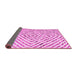 Sideview of Abstract Pink Contemporary Rug, con2219pnk