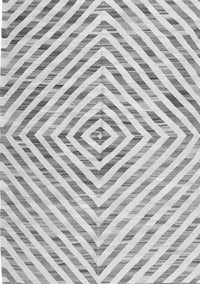 Abstract Gray Contemporary Rug, con2219gry