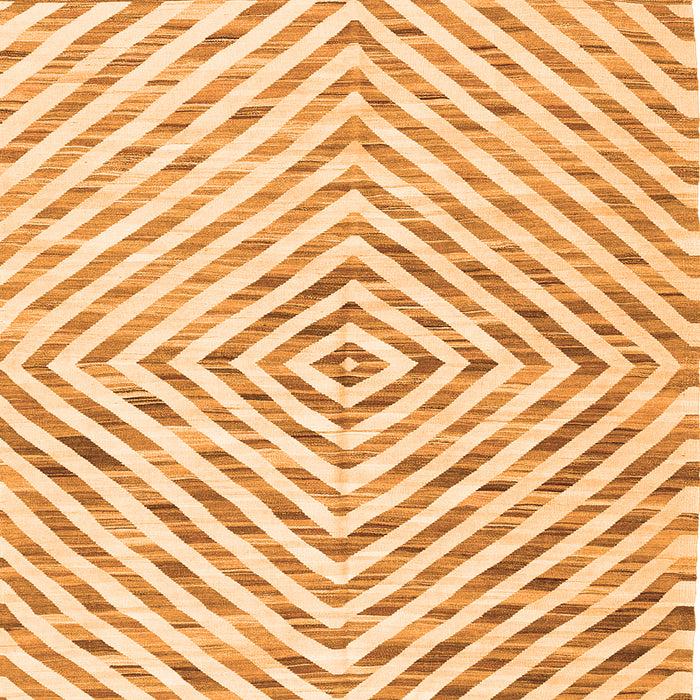 Serging Thickness of Abstract Orange Contemporary Rug, con2219org