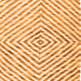 Serging Thickness of Abstract Orange Contemporary Rug, con2219org