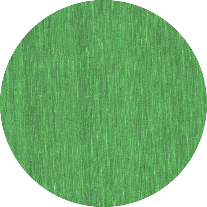 Round Abstract Emerald Green Contemporary Rug, con221emgrn