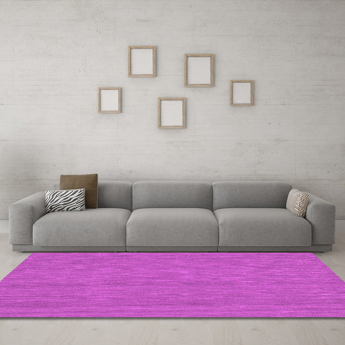 Machine Washable Abstract Pink Contemporary Rug in a Living Room, wshcon221pnk