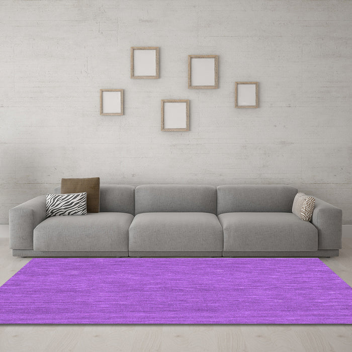 Machine Washable Abstract Purple Contemporary Area Rugs in a Living Room, wshcon221pur