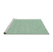 Serging Thickness of Machine Washable Contemporary Light Green Rug, wshcon222