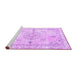 Sideview of Machine Washable Abstract Purple Contemporary Area Rugs, wshcon2220pur