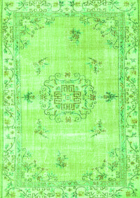 Abstract Green Contemporary Rug, con2220grn