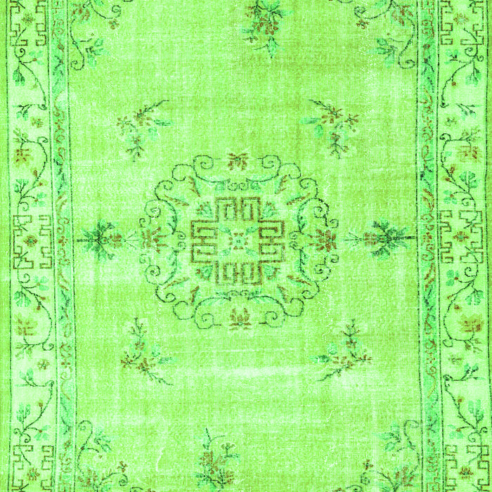 Abstract Green Contemporary Rug, con2220grn