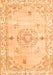 Serging Thickness of Machine Washable Abstract Orange Contemporary Area Rugs, wshcon2220org