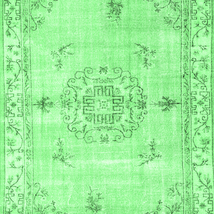 Abstract Emerald Green Contemporary Rug, con2220emgrn