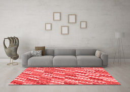 Country Red Washable Rugs