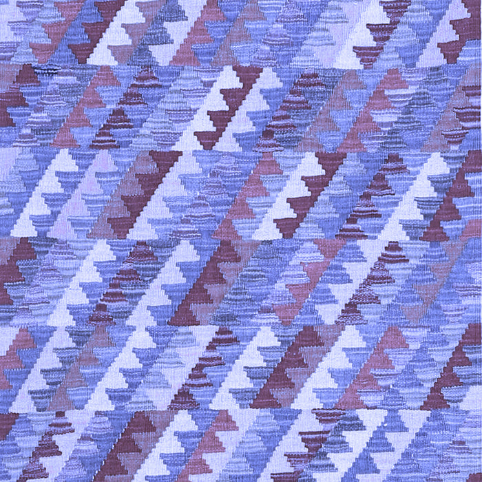 Machine Washable Southwestern Blue Country Rug, wshcon2221blu