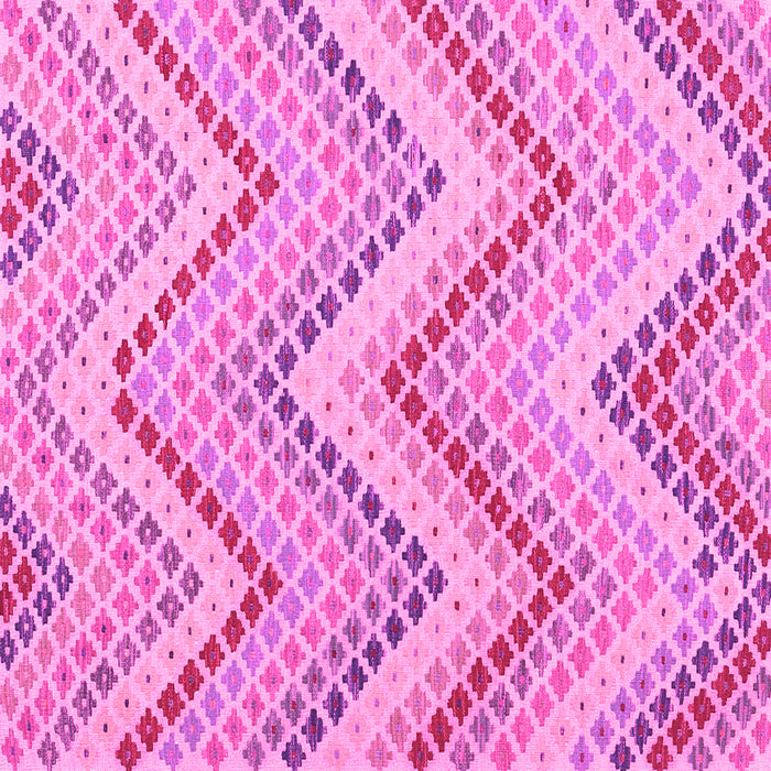 Square Abstract Pink Contemporary Rug, con2222pnk