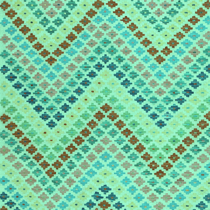 Abstract Turquoise Contemporary Rug, con2222turq