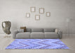 Machine Washable Abstract Blue Contemporary Rug in a Living Room, wshcon2222blu