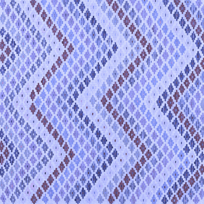 Square Abstract Blue Contemporary Rug, con2222blu