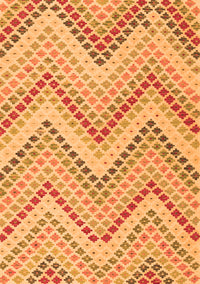 Abstract Orange Contemporary Rug, con2222org