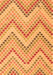 Abstract Orange Contemporary Rug, con2222org