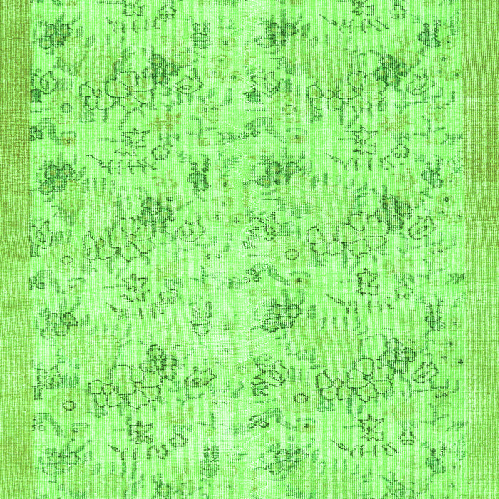 Abstract Green Contemporary Rug, con2223grn
