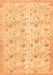 Serging Thickness of Machine Washable Abstract Orange Contemporary Area Rugs, wshcon2223org