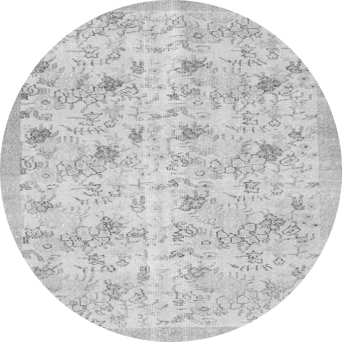 Square Abstract Gray Contemporary Rug, con2223gry