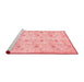 Contemporary Red Washable Rugs