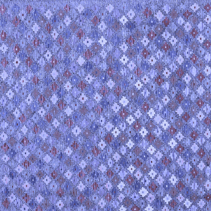 Square Machine Washable Southwestern Blue Country Rug, wshcon2224blu