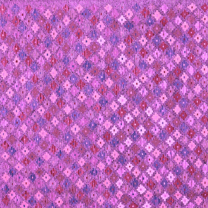 Square Machine Washable Southwestern Purple Country Area Rugs, wshcon2224pur