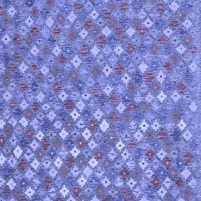 Machine Washable Southwestern Blue Country Rug, wshcon2224blu