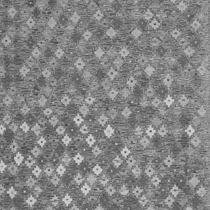 Serging Thickness of Machine Washable Southwestern Gray Country Rug, wshcon2224gry