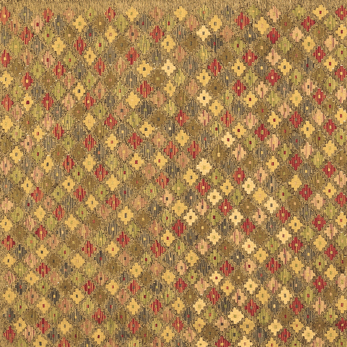 Square Southwestern Brown Country Rug, con2224brn