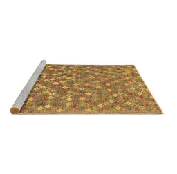 Sideview of Machine Washable Southwestern Brown Country Rug, wshcon2224brn