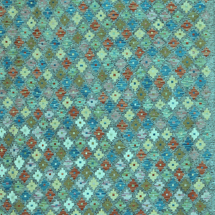 Machine Washable Southwestern Light Blue Country Rug, wshcon2224lblu